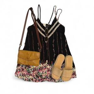 Free People vibe Boho beachy summer festival vacation mini sundress